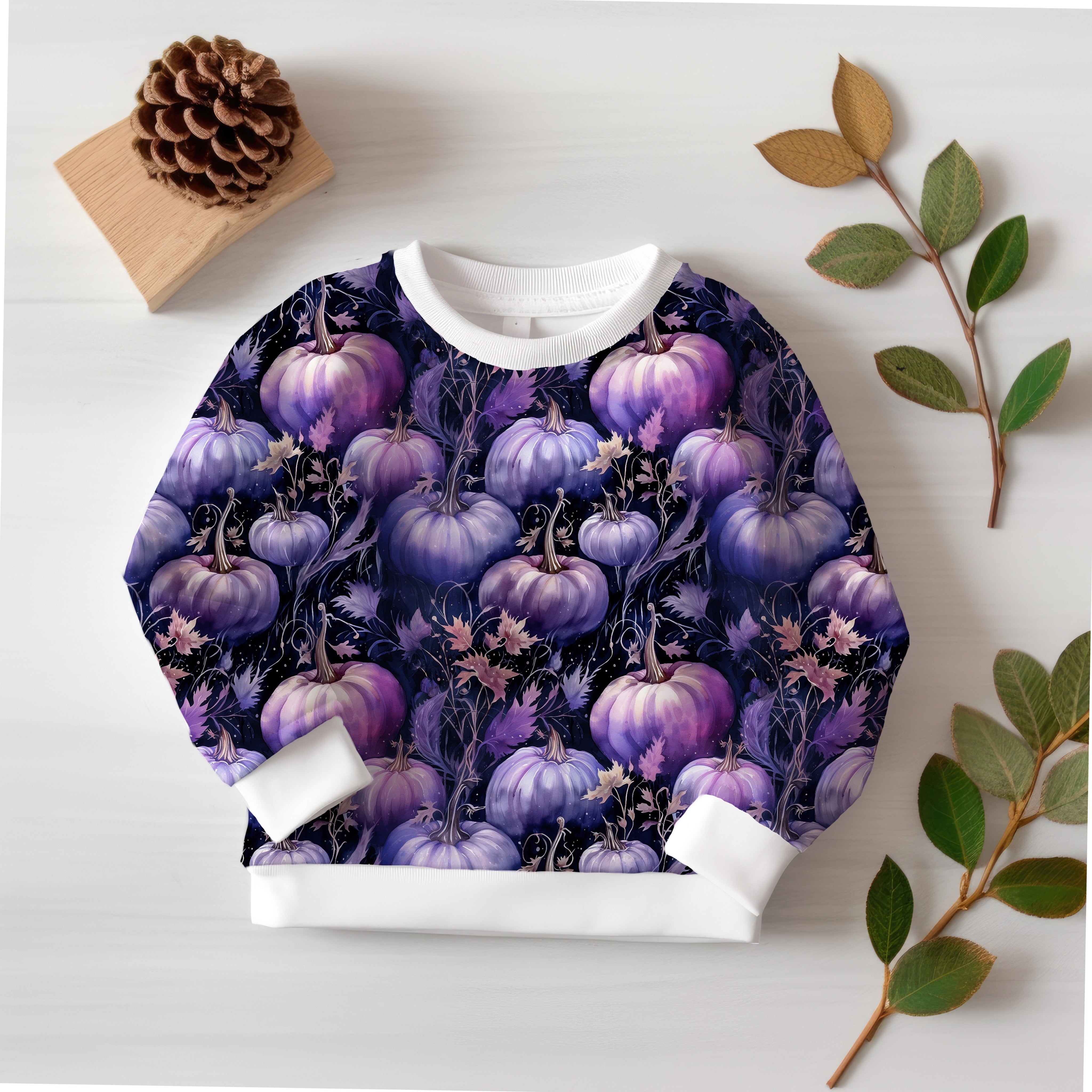 Violett Halloween Kürbis